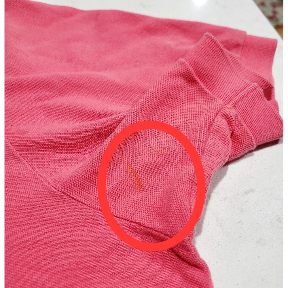 Polo Ralph Lauren Salmon Pink Polo Shirt XL Pink w Classic Pony Logo 100% Cotton - Picture 8 of 8